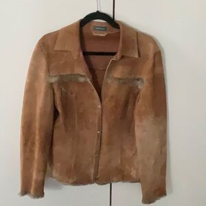 YOMANIS SUÈDE, FUR CASUAL JACKET